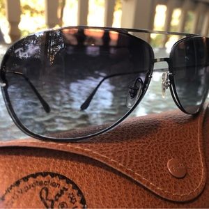 Ray-Ban Sunglasses LightRay 8052 aviators silver Made in Italy unisex